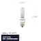 Bulbrite 60 Watt Candelabra Screw Base E12 Xenon/Krypton T3 Light Bulb, Frost, 2700K, 2PK 861191 - alternate 6